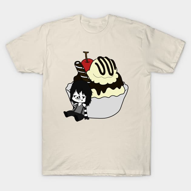 creepypasta food chibi (laughing jack) T-Shirt by LillyTheChibi